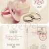 Προσκλητήριο γάμου βάπτισης ροζ πιπίλα Προσκλητήριο γάμου βάπτισης ροζ πιπίλα