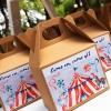 Μπομπονιέρα Βάπτισης - Κουτάκι Τύπου Lunch Box με Θέμα Τσίρκο