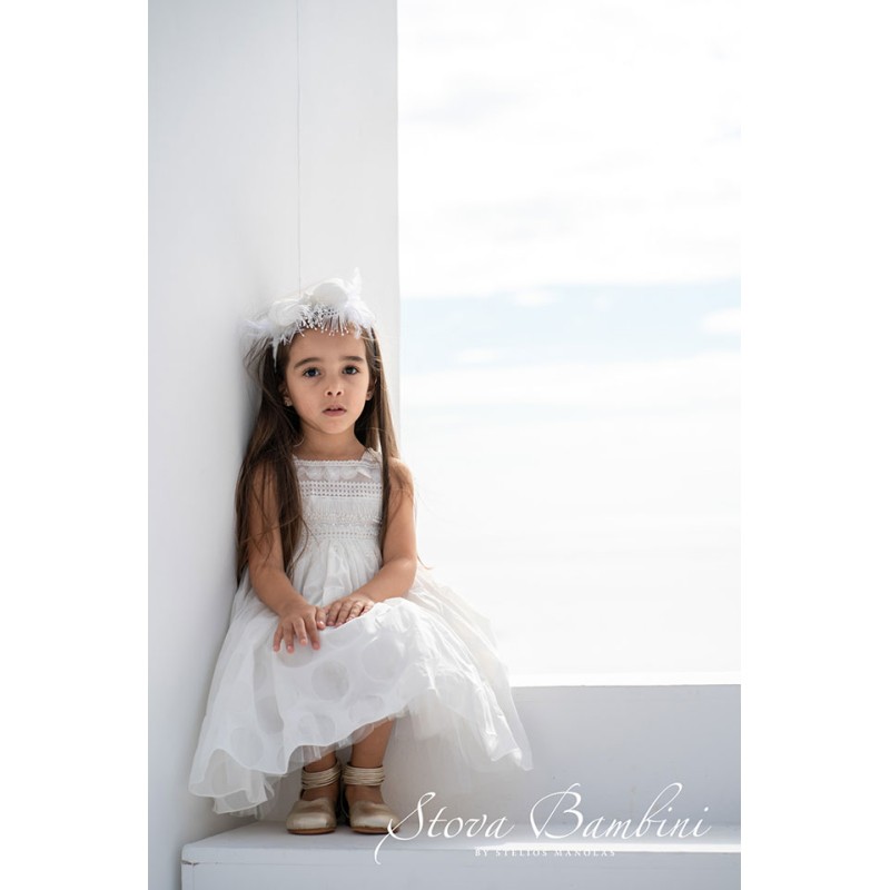 Βαπτιστικό φόρεμα βαμβακερό Stova Bambini 