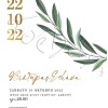 Προσκλητήριο γάμου κλαδί ελιάς Προσκλητήριο γάμου κλαδί ελιάς