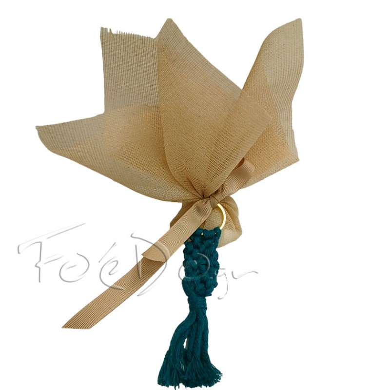 Μπομπονιέρα F1009 μπρελόκ macrame