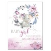 Προσκλητήριο βάπτισης ελαφαντάκι 