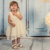 Βαπτιστικό φόρεμα Fairy Glow Angel Wings εκρού με γκλίττερ & βολάν Βαπτιστικό φόρεμα Fairy Glow Angel Wings εκρού με γκλίττερ & βολάν