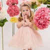 Βαπτιστικό Φόρεμα Dusty Pink Τούλι & Σατέν Ioli – Bambolino