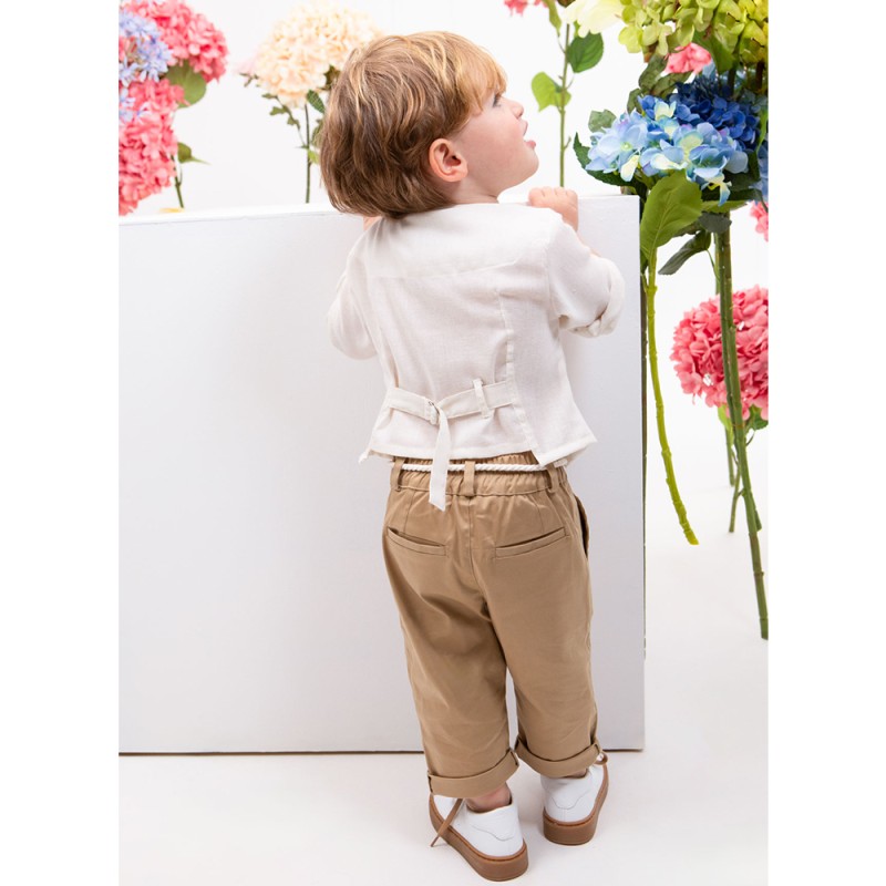 Βαπτιστικό Σύνολο Αγόρι Μπεζ & Εκρού Jordan – Bambolino