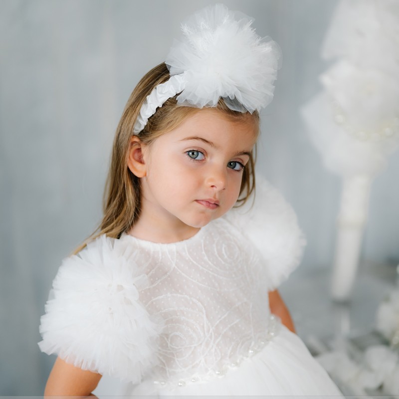 Βαπτιστικό Φόρεμα Offwhite Stova Bambini Βαπτιστικό Φόρεμα Offwhite Stova Bambini