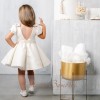 Βαπτιστικό Φόρεμα Stova Bambini - Ιβουάρ με Φιογκάκια Βαπτιστικό Φόρεμα Stova Bambini - Ιβουάρ με Φιογκάκια