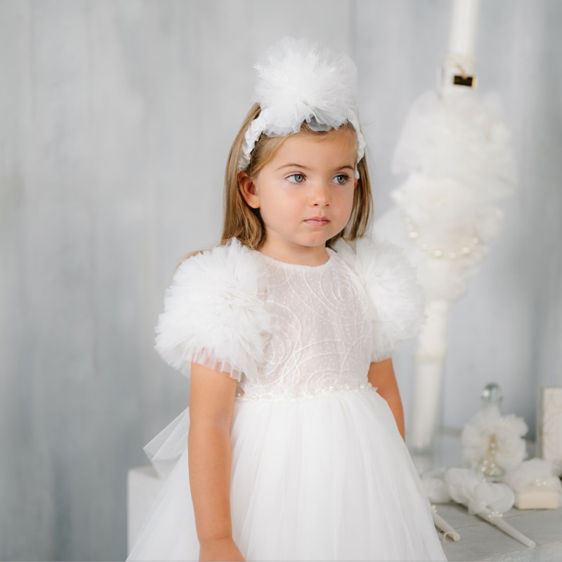 Βαπτιστικό Φόρεμα Offwhite Stova Bambini Βαπτιστικό Φόρεμα Offwhite Stova Bambini