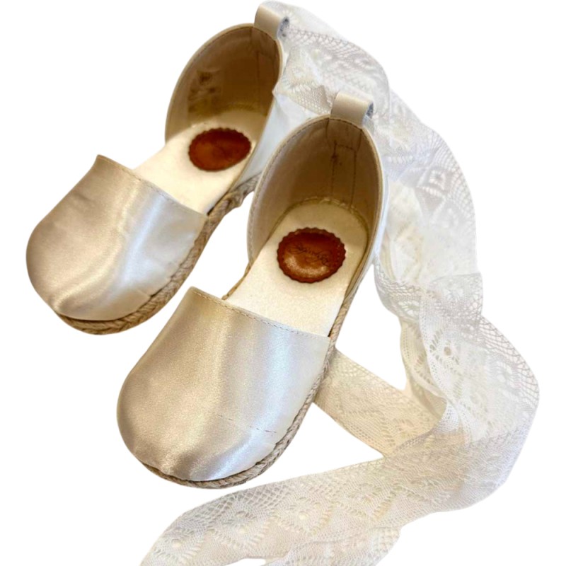 Βαπτιστικές Εσπαντρίγιες Κοριτσιού Εκρού Babywalker – Outlet