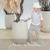 Βαπτιστικό Σύνολο Αγόρι Γκρι & Λευκό Wrap Cotton – Stova Bambini