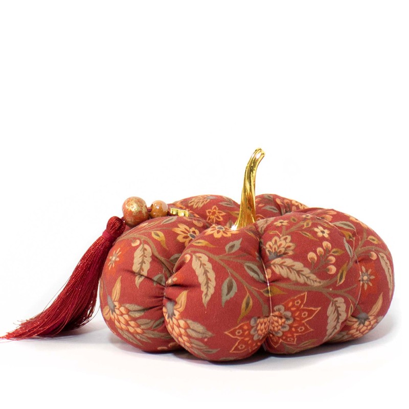 Γούρι Υφασμάτινη Κολοκύθα Terracotta 