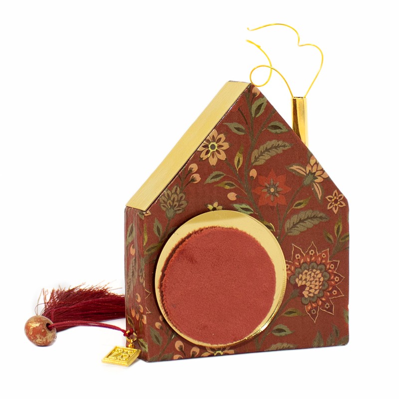 Γούρι Διακοσμητικό Σπιτάκι Επιτραπέζιο Terracotta