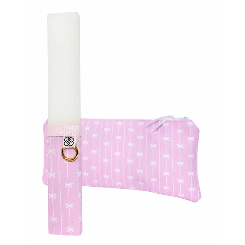 Σετ Πασχαλινή Λαμπάδα με Νεσεσέρ Ροζ