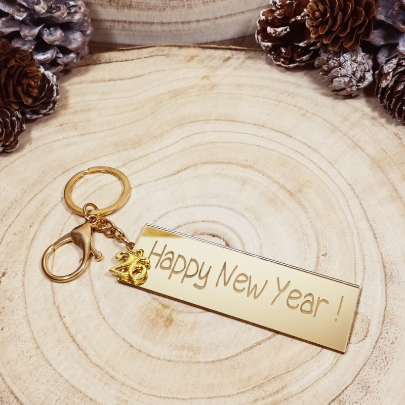 Μπρελόκ πλεξιγκλάς Happy New Year
