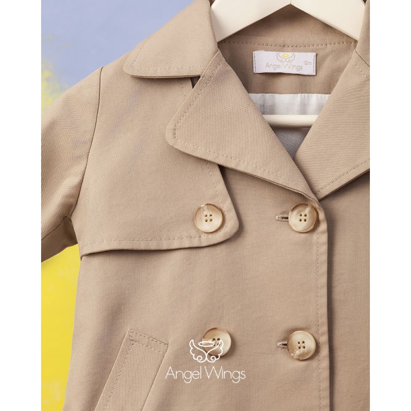 Καπαρντίνα Βάπτισης Αγόρι Βαμβακερή Μπλε ή Εκρού