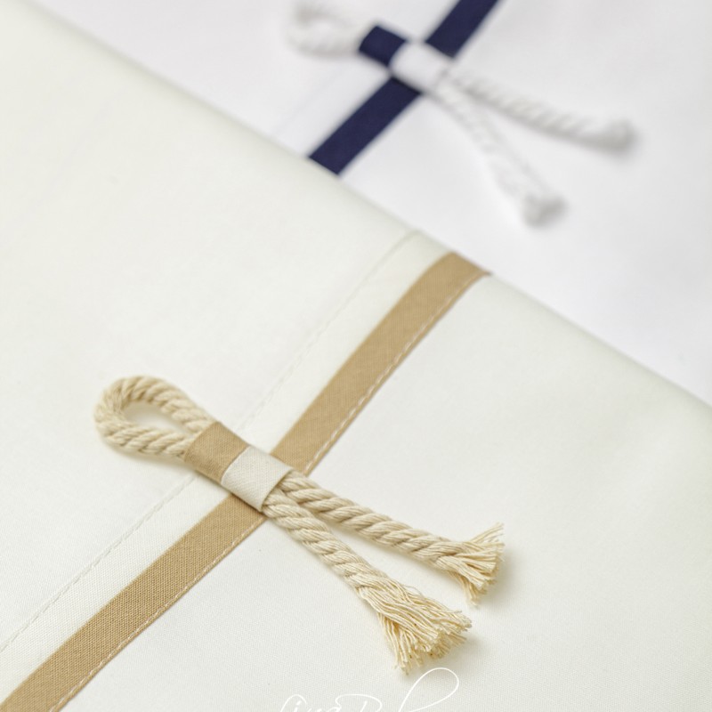 Λαδόπανο Βάπτισης Αγοριού - Ναυτικό Στυλ με Κορδόνι & Διπλή Τρέσα