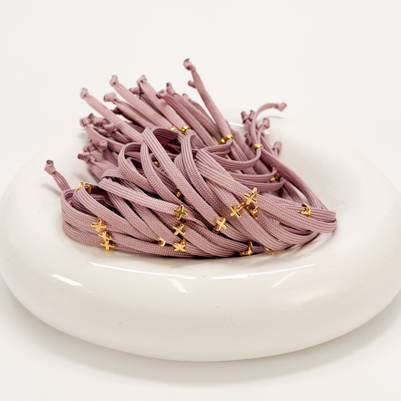 Μαρτυρικό Βραχιόλι Σάπιο Μήλο με Επιχρυσωμένο Σταυρό