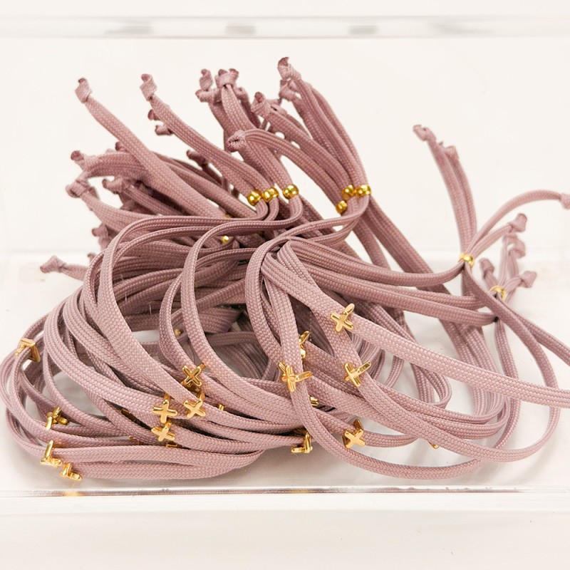 Μαρτυρικό Βραχιόλι Σάπιο Μήλο με Επιχρυσωμένο Σταυρό