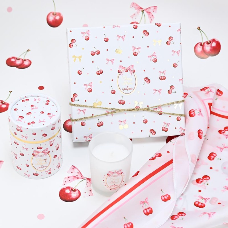 Μαντίλι Cherry Bloom – Μπομπονιέρα Βάπτισης