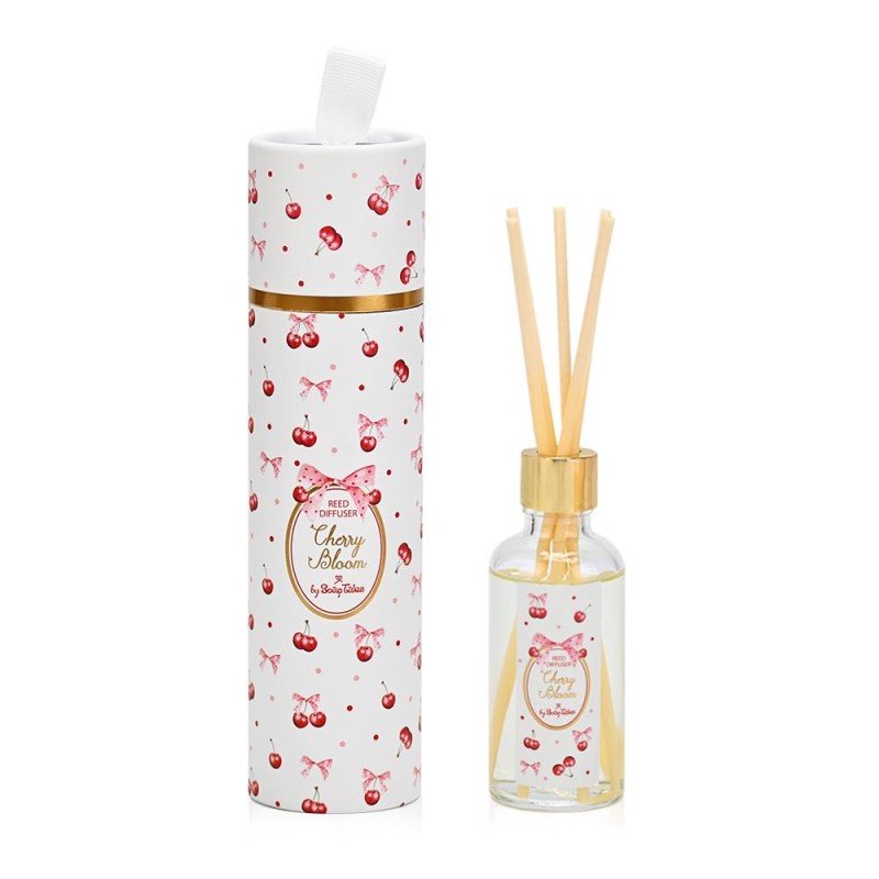 Μπομπονιέρα Βάπτισης Αρωματικό Χώρου Cherry Bloom με Κερασάκια