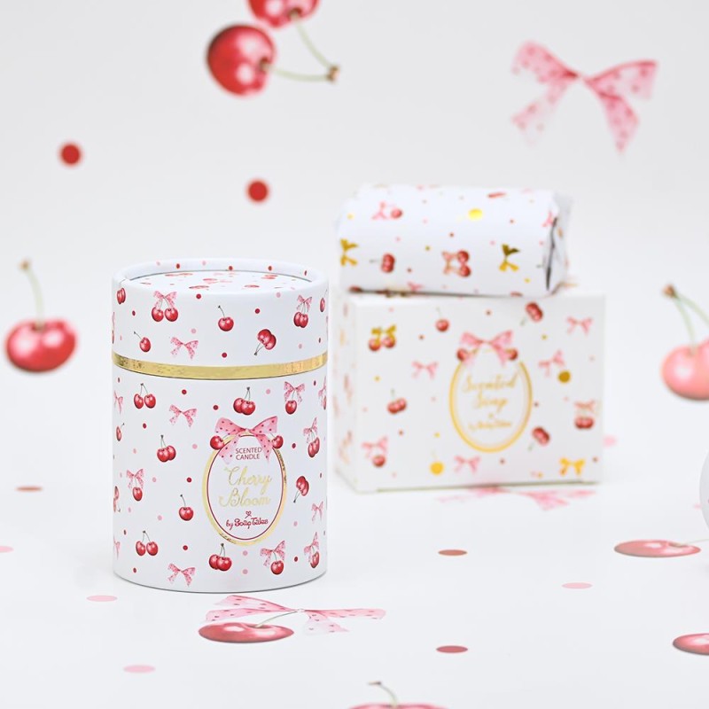 Μπομπονιέρα Βάπτισης Αρωματικό Κερί Cherry Bloom για μπομπονιέρα βάπτισης