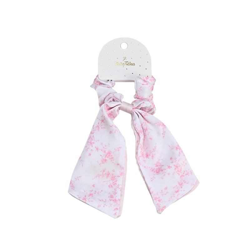 Scrunchie με Μαντιλάκι Pink Toile – Μπομπονιέρα Γάμου & Βάπτισης