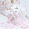 Scrunchie με Μαντιλάκι Pink Toile – Μπομπονιέρα Γάμου & Βάπτισης