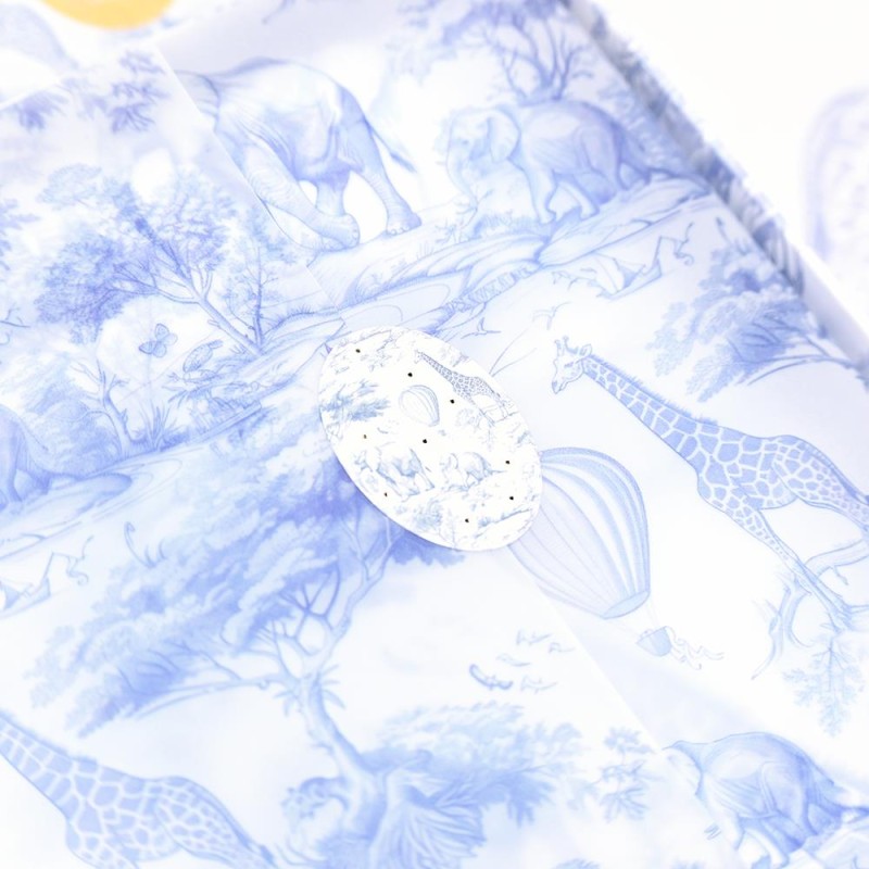 Μαντίλι Bliss Baby με Σαφάρι Μοτίβο – Μπομπονιέρα Βάπτισης