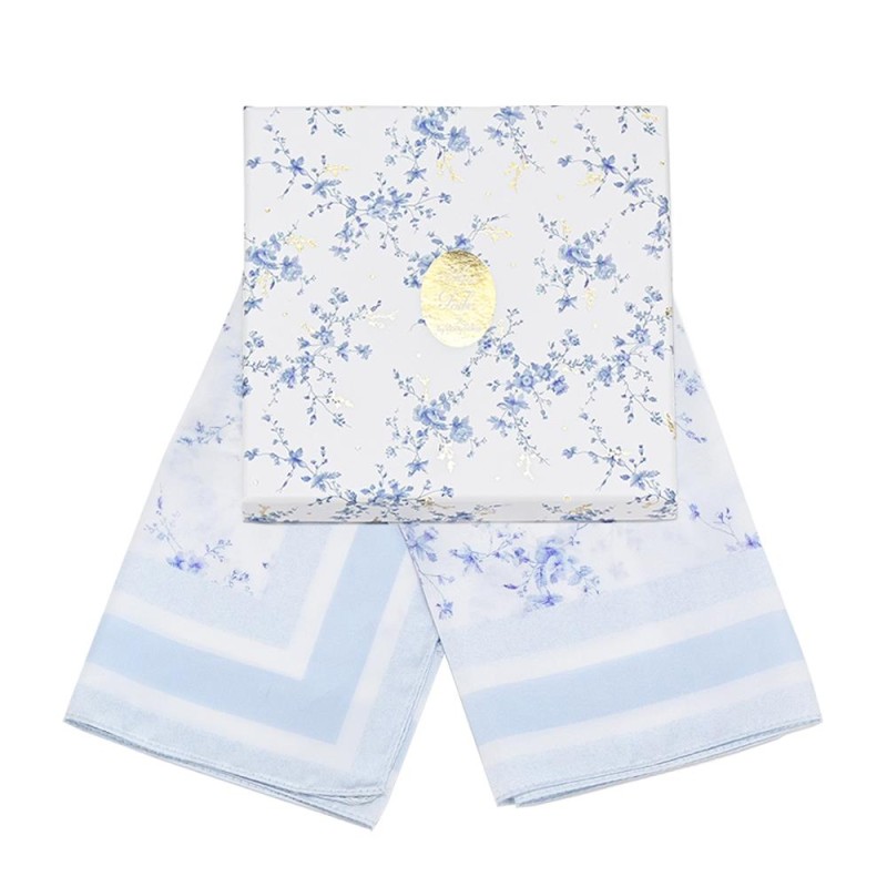 Μαντίλι Blue Toile – Κομψή Μπομπονιέρα Γάμου & Βάπτισης