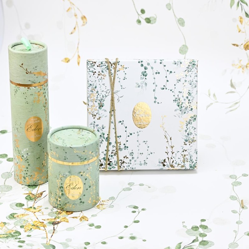 Μπομπονιέρα Αρωματικό Χώρου Eden με Πράσινες Αποχρώσεις