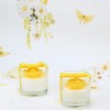 Αρωματικό κερί με ανάγλυφο κίτρινο λουλούδι για μπομπονιέρα