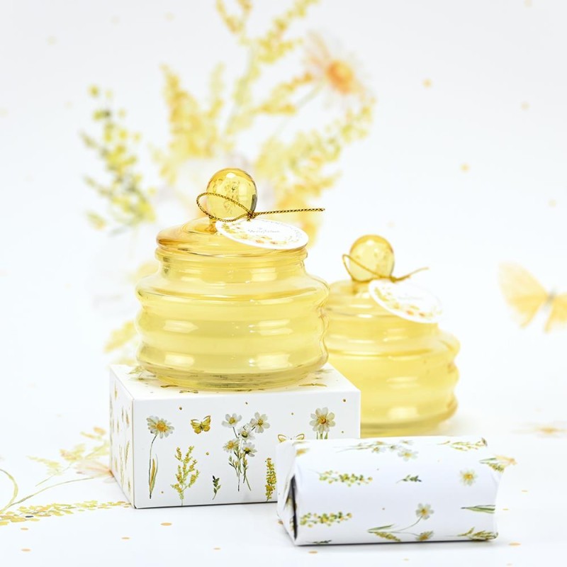 Αρωματικό κερί Flor Yellow Moonlight Garden για μπομπονιέρα