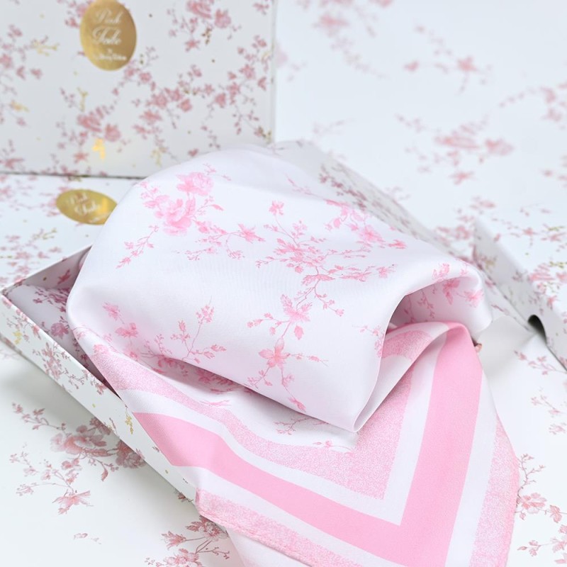 Μαντίλι Pink Toile – Κομψή Μπομπονιέρα Γάμου & Βάπτισης