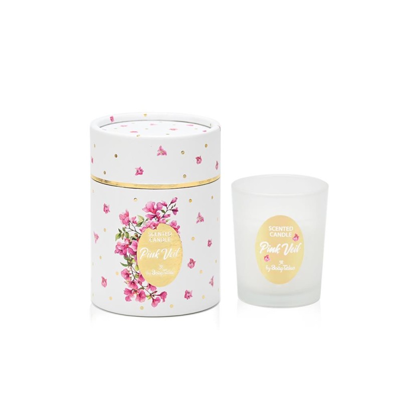 Αρωματικό Κερί Pink Veil για Μπομπονιέρα Γάμου & Βάπτισης