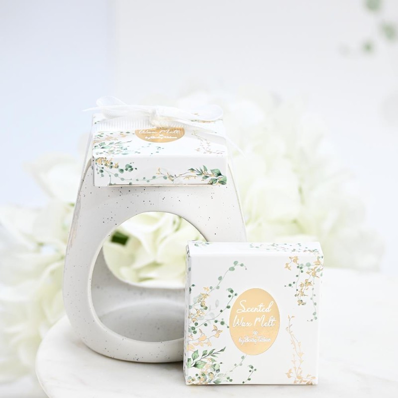 Κεραμικό Melt Burner Eden με Wax Melts σε Κουτί Μπομπονιέρα