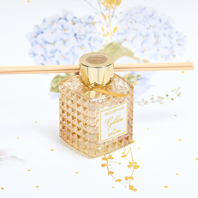 Μπομπονιέρα Αρωματικό Χώρου Golden για Γάμο & Βάπτιση