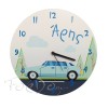 Παιδικό Ρολόι Τοίχου με Αυτοκίνητο – Ρετρό Στυλ για Παιδικό Δωμάτιο