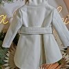 Βαπτιστικό Παλτό Βελούρ Stova Bambini - Off-White 