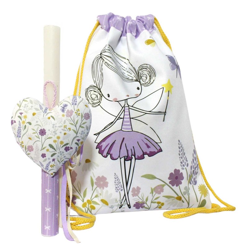 Σετ Πασχαλινή Λαμπάδα με Backpack Νεράιδα