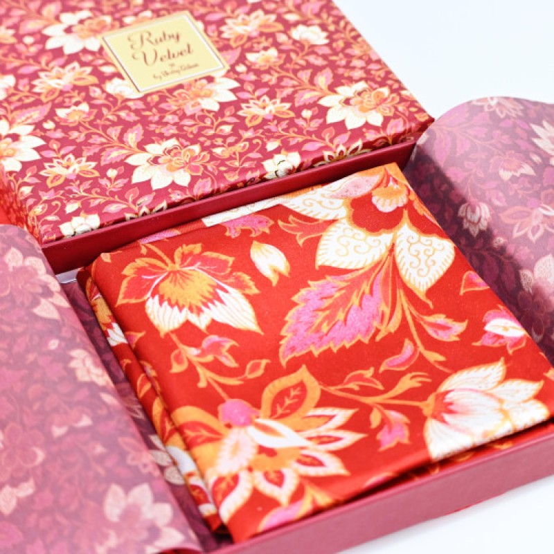 Μπομπονιέρα Μαντίλι Ruby Velvet Floral