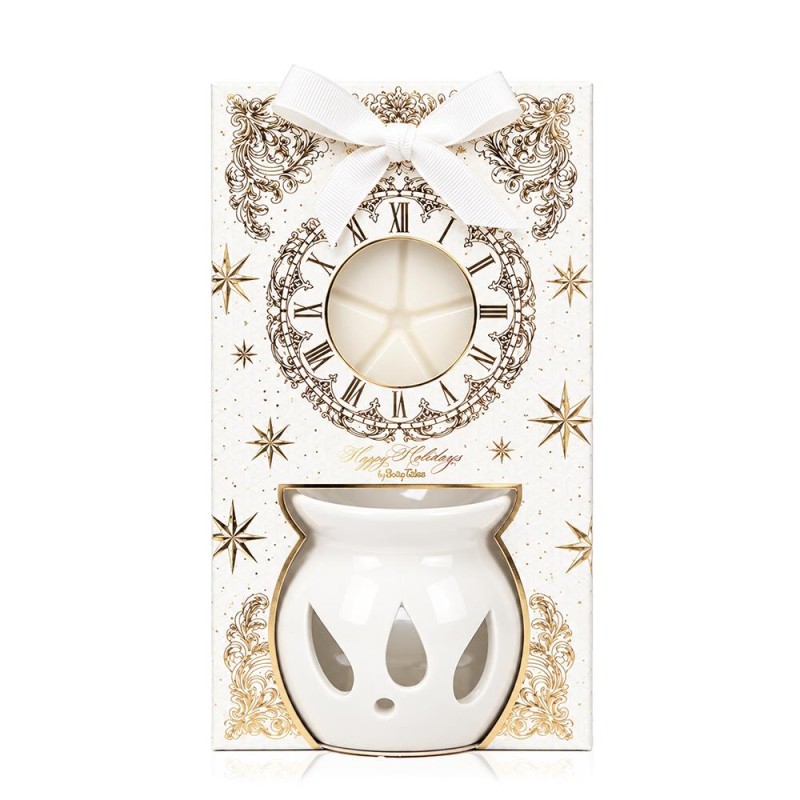 Μπομπονιέρα Χριστουγεννιάτικο Oil Burner με Wax Melts Happy Holidays