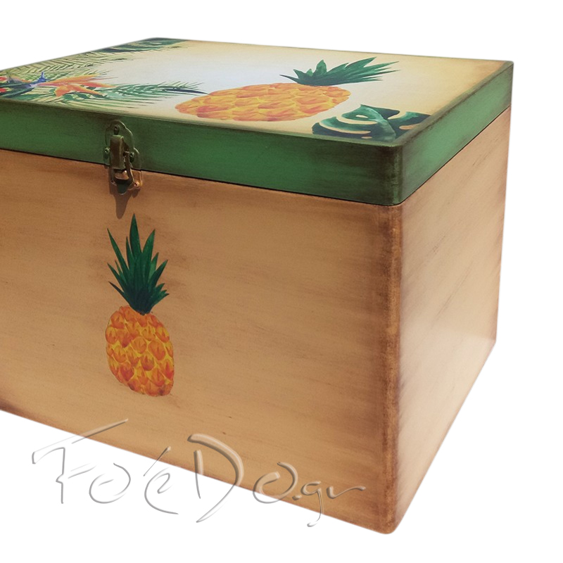 Κουτί με θέμα βάπτισης Ανανάς